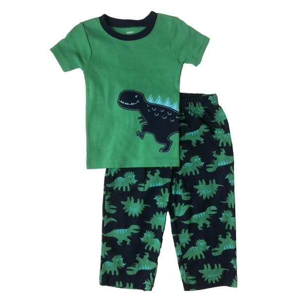 Carter's Toddler Boys 4-Piece Pajama PJ Cotton Dino Dinosaur T-rex Size 12